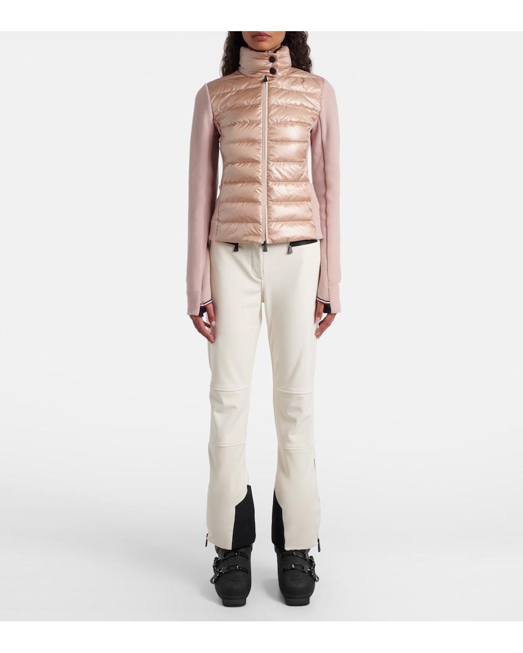 Moncler Natural Down-Paneled Jacket
