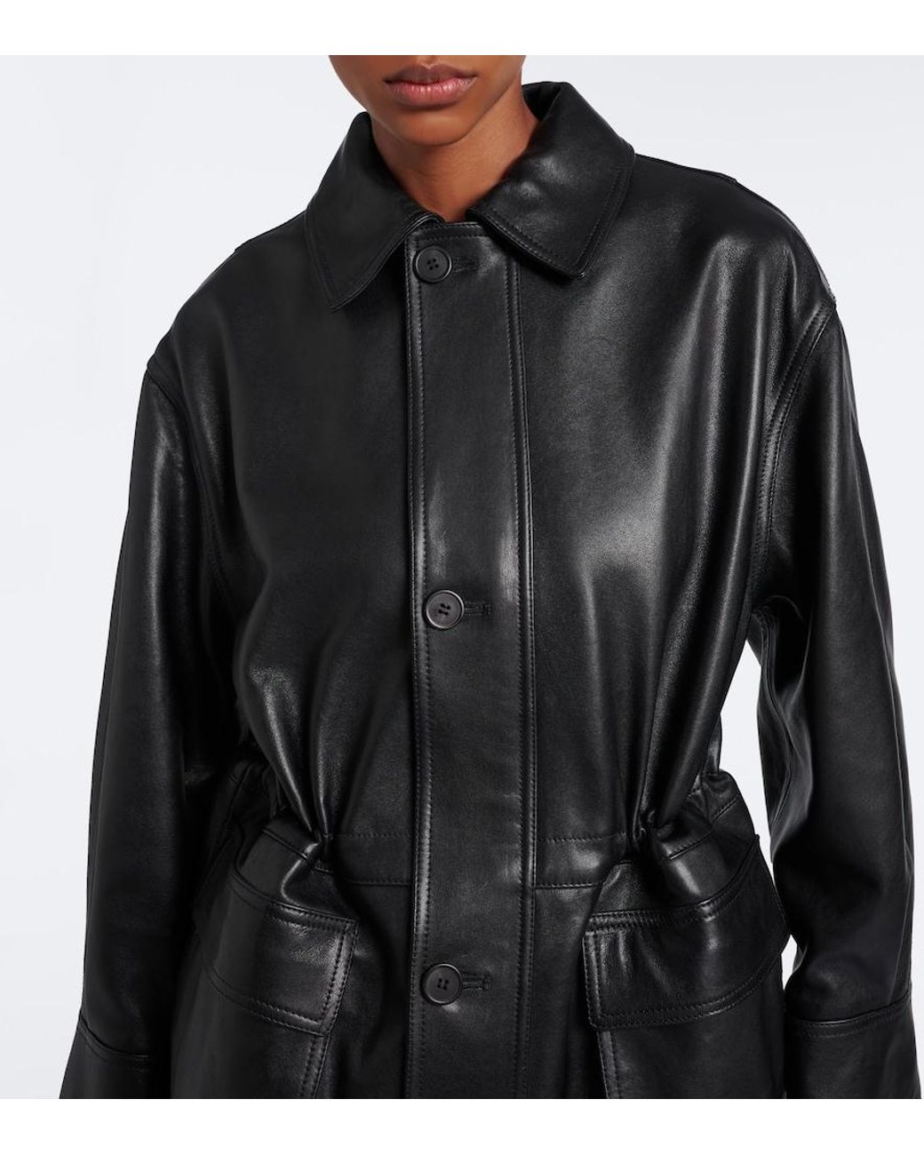 Arma Black Maeve Leather Jacket