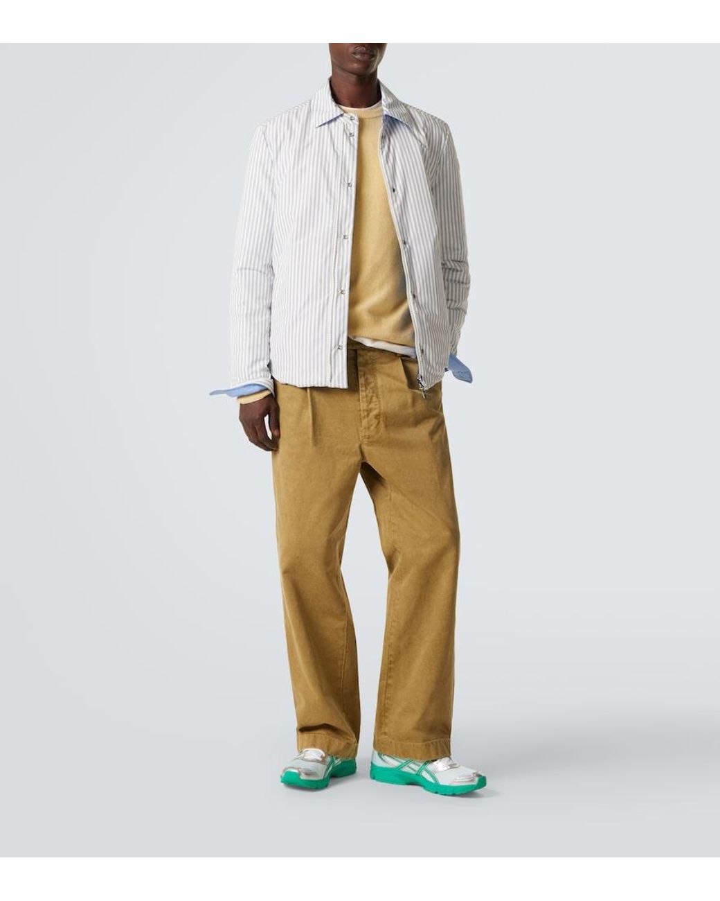 Moncler White Crescent Reversible Down Overshirt for men