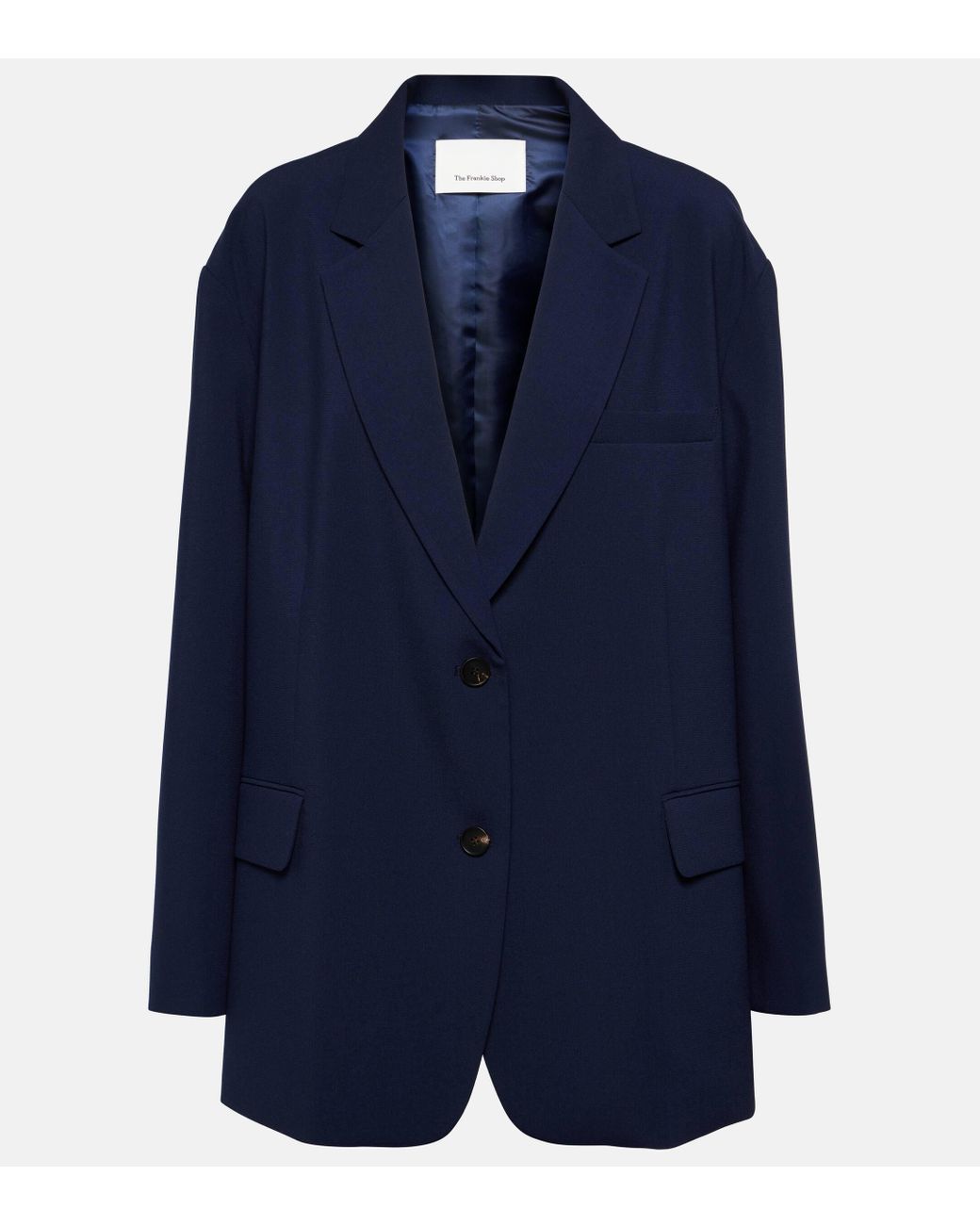 Frankie Shop Bea Oversized Blazer in Blue | Lyst UK