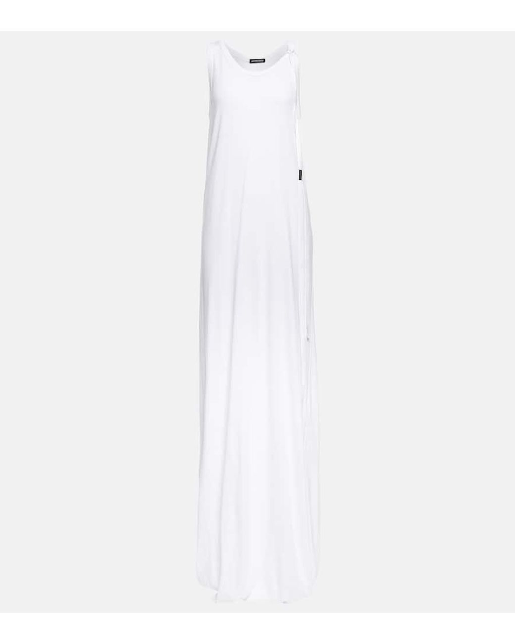 Ann Demeulemeester White Fernande Flared Cotton Gown