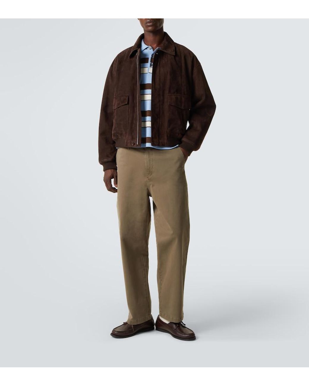 FRAME Green Cotton Twill Chinos for men