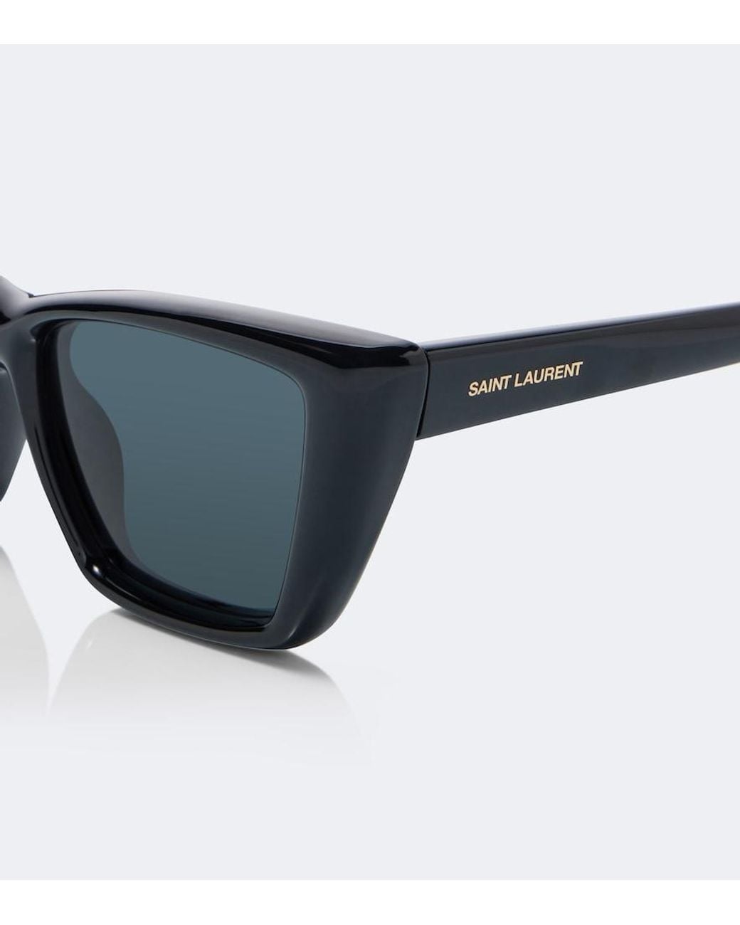 Saint Laurent Gray Sl 276 Mica Plump Cat-Eye Sunglasses