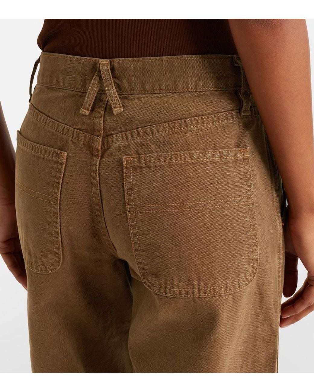 SLVRLAKE Denim Brown Tess Tapered Jeans