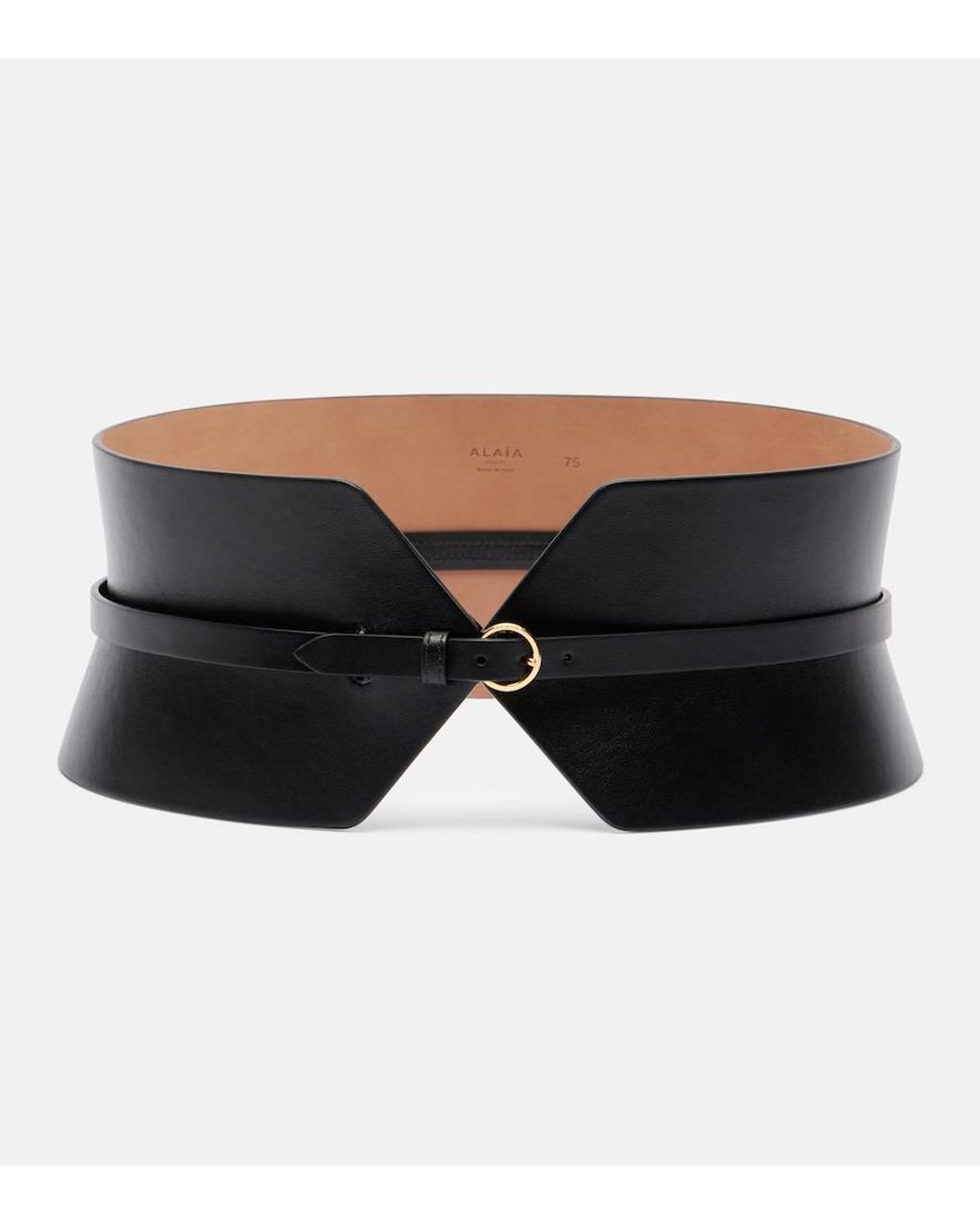 Alaïa Black Leather Belt