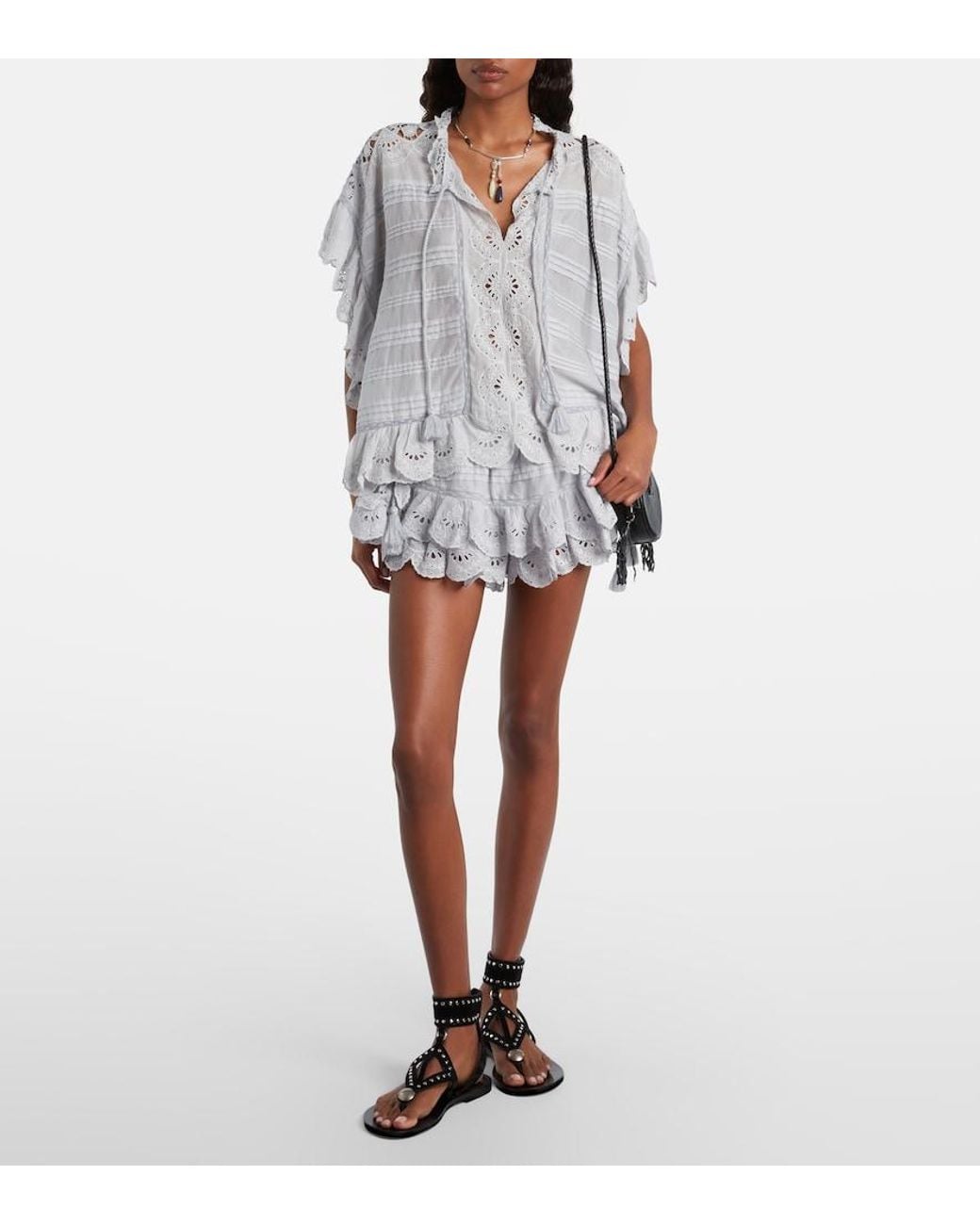 Isabel Marant Blue Marant Étoile Payton Lace Top