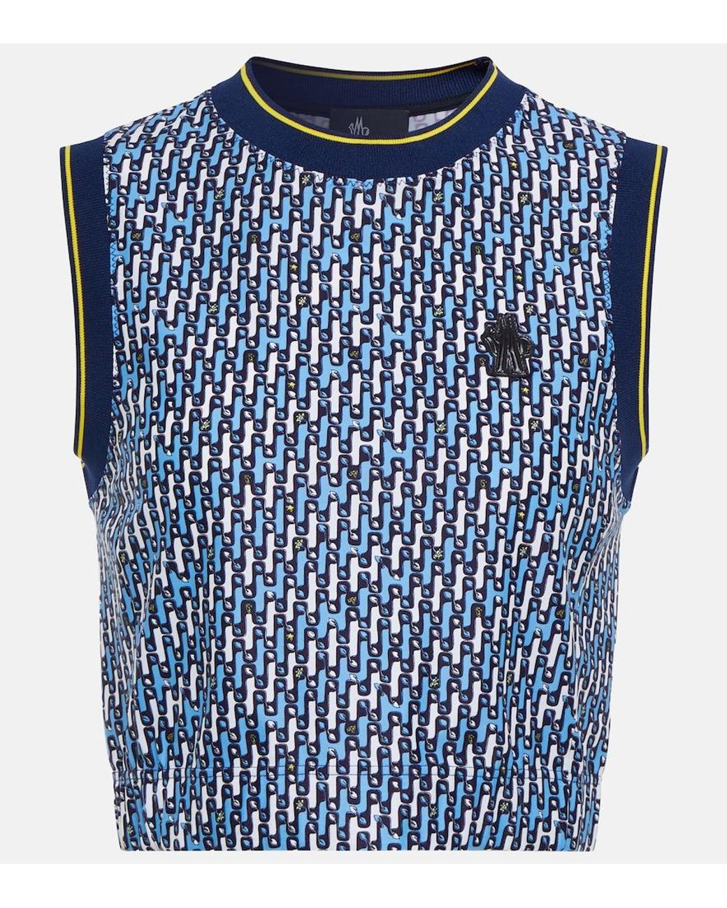 Top Estampado Moncler de color Blue