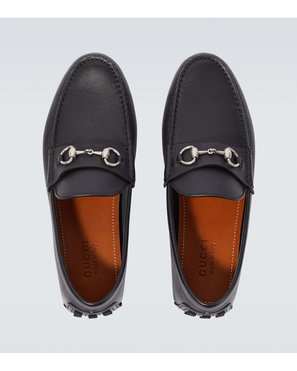 Gucci Byorn Horsebit Leather Drivers Gucci Byorn Leather Driving Loafers | Saks Fifth Avenue main image 2