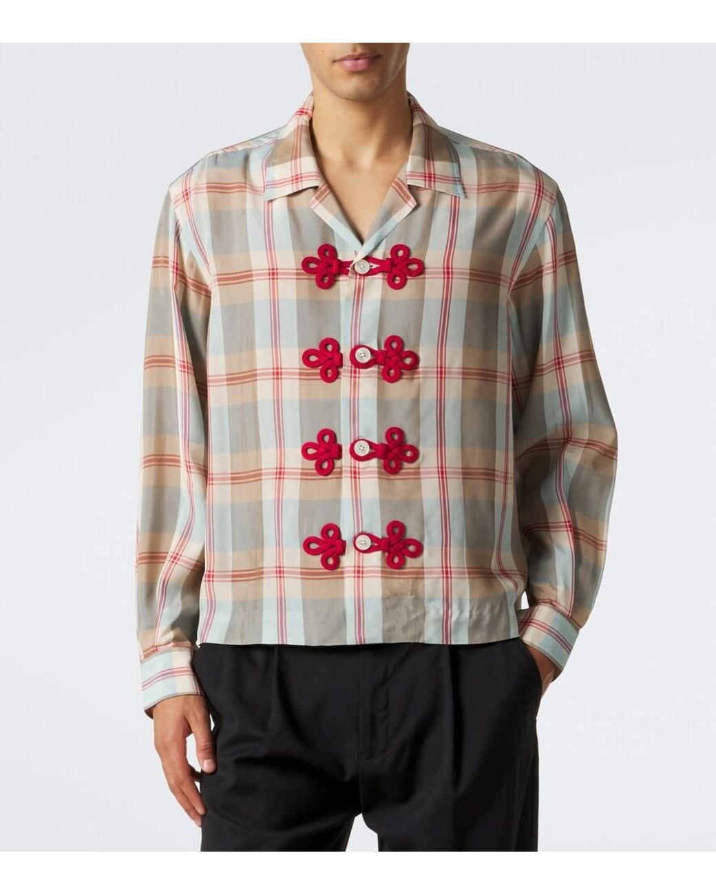 Bode Multicolor Canyon Checked Shirt for men