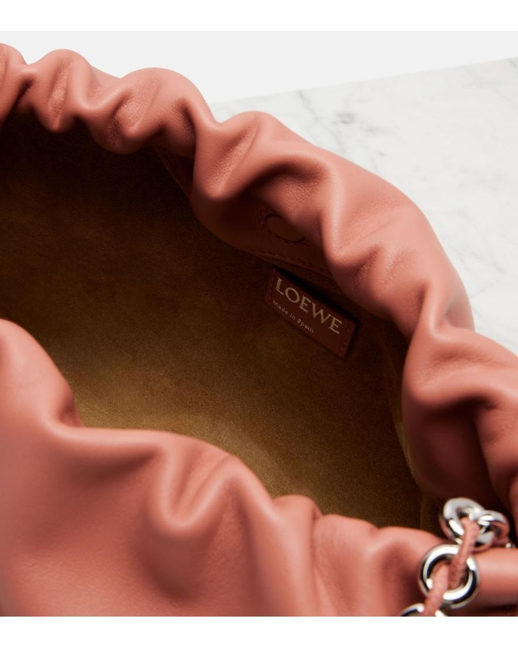 Loewe Pink Flamenco Medium Leather Clutch