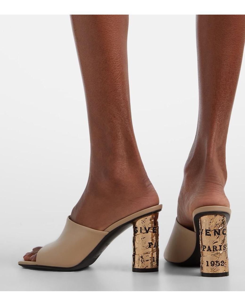 Givenchy Natural Tape Leather Mules