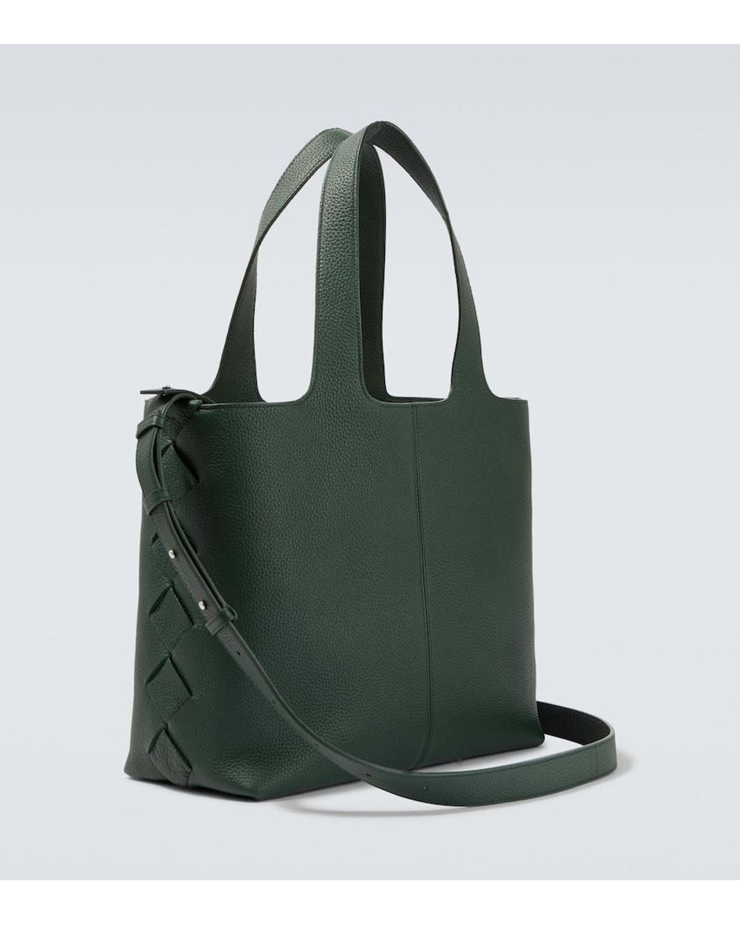Bottega Veneta Green Diago Intreccio Leather Tote Bag for men