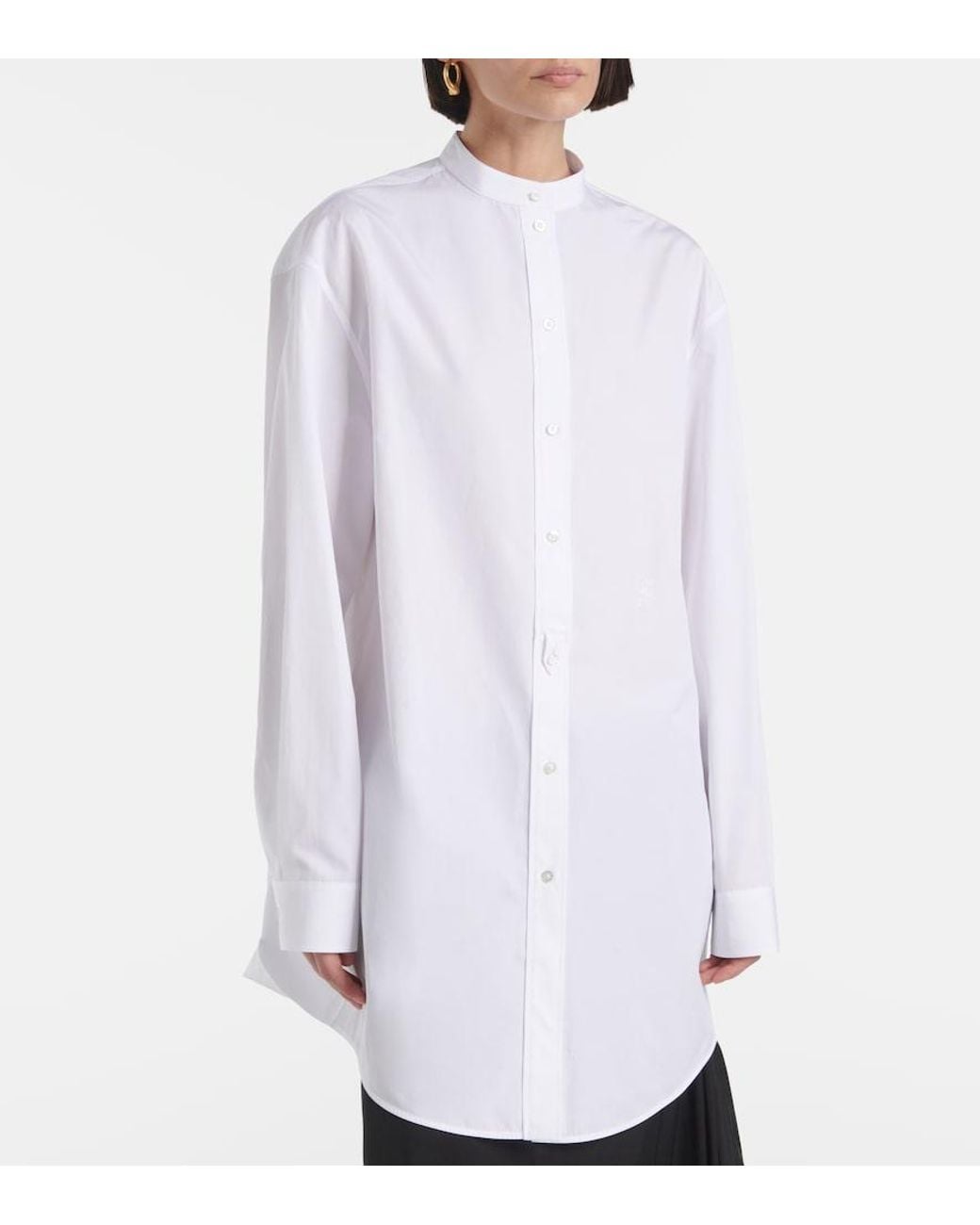 Jil Sander White Wednesday Cotton Poplin Shirt