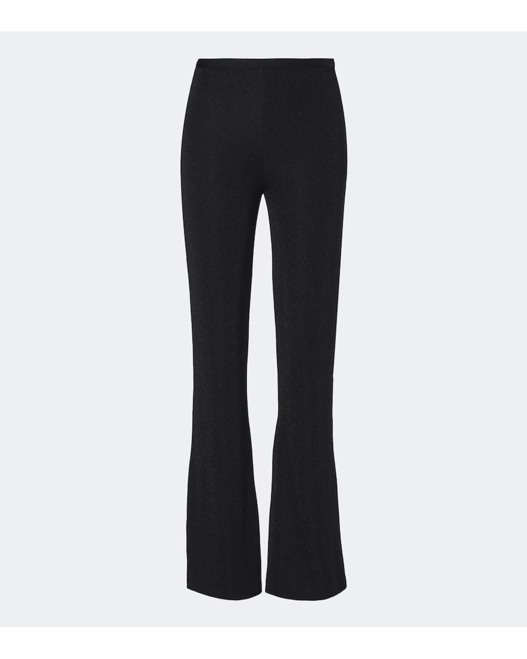 Dorothee Schumacher Black Soft Shimmer Lurex Jersey Straight Pants