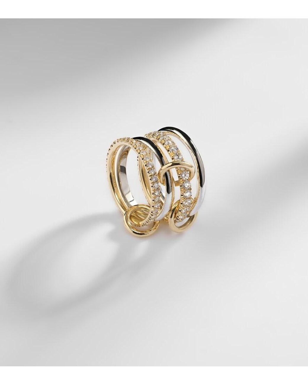 Spinelli Kilcollin White Halley 18Kt And Sterling Ring With Diamonds