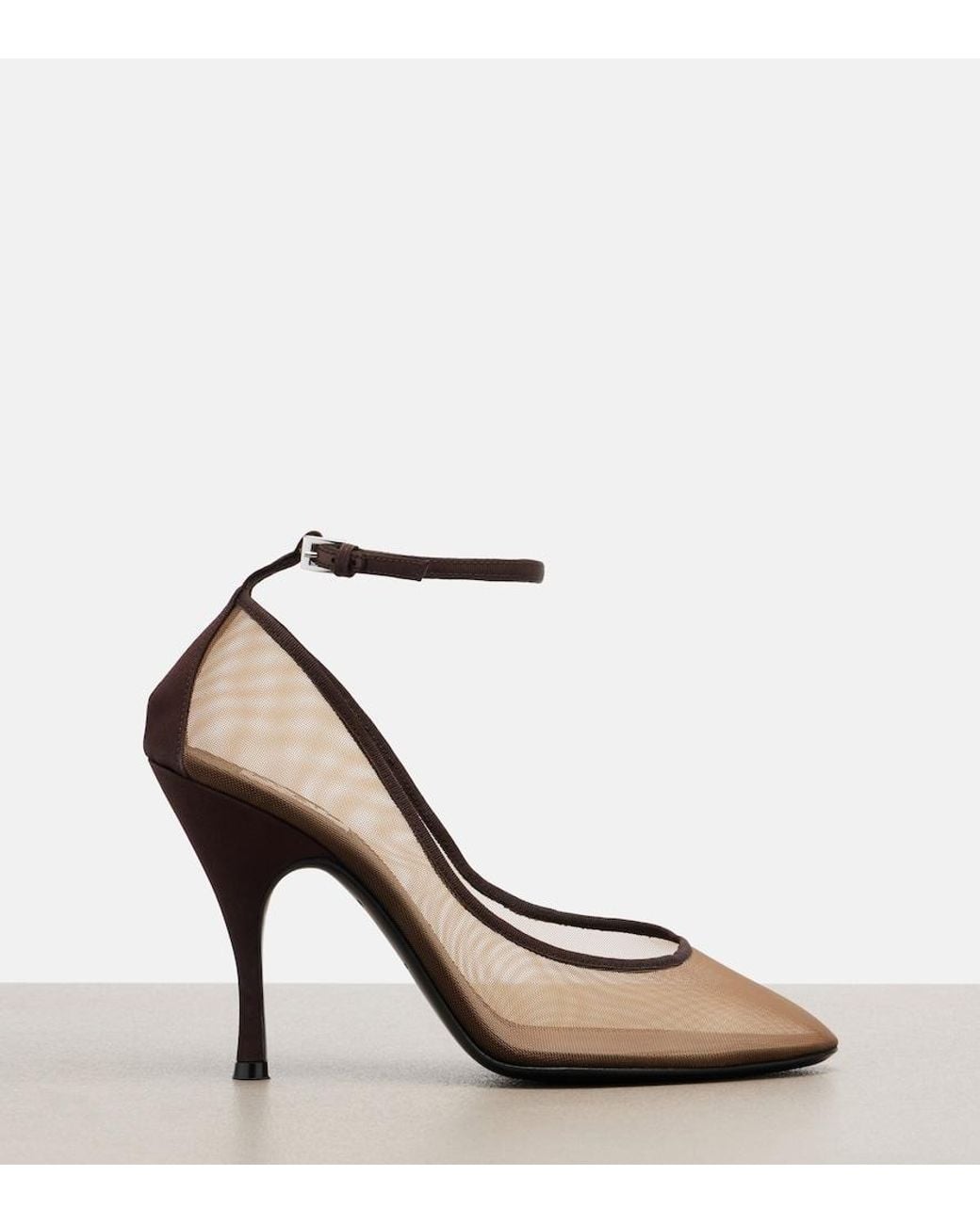 Alaïa Brown Mesh Pumps