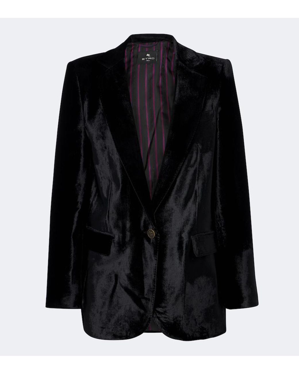 Etro Black Velvet Blazer