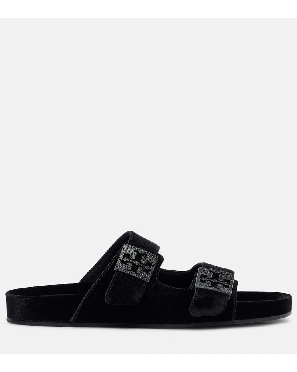 Tory Burch Black Mellow Pavé Sandal