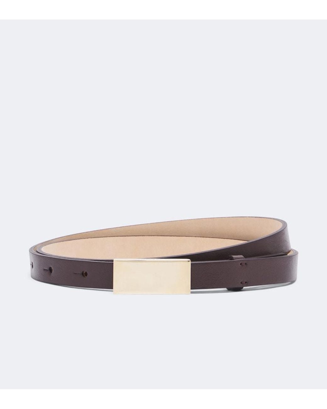 Victoria Beckham Red Portofino Mirror Leather Belt