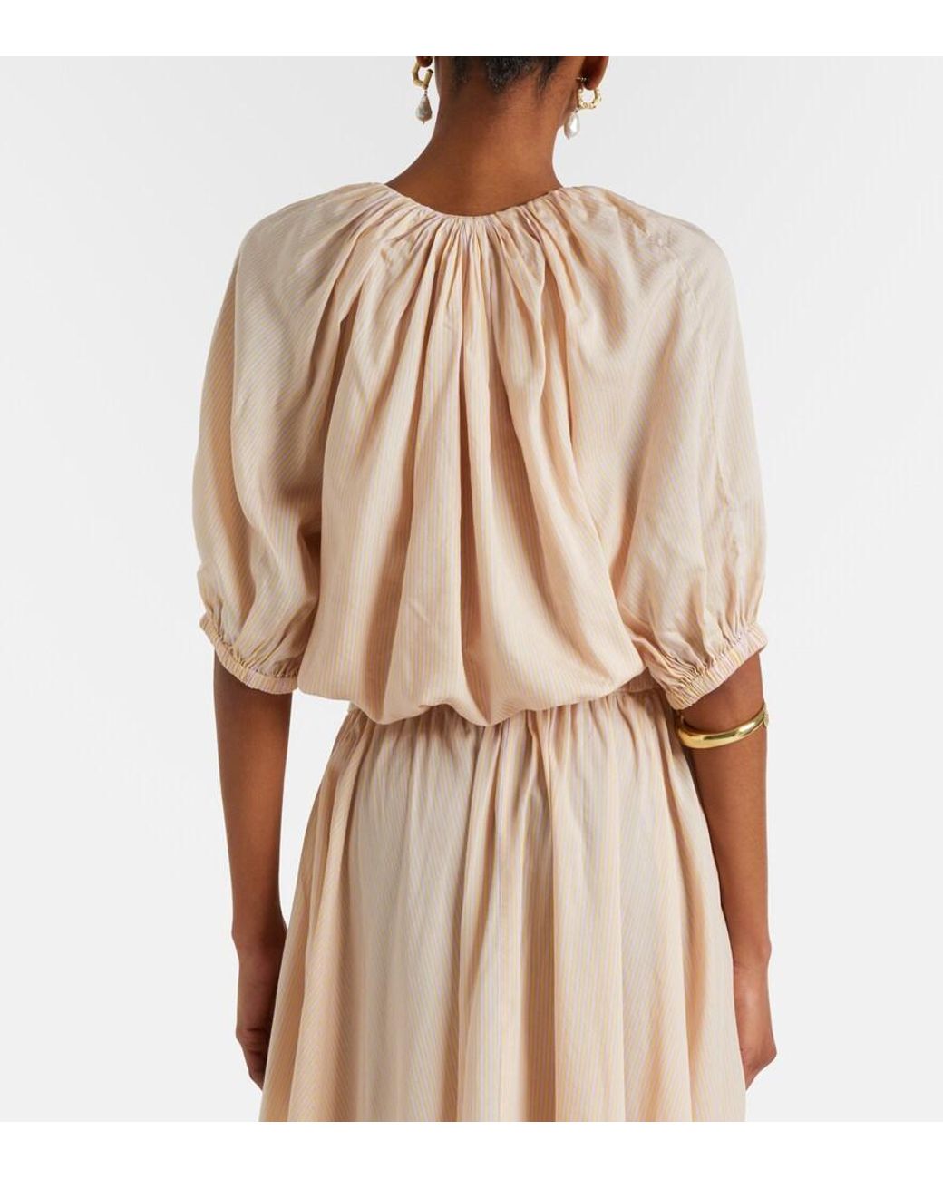 Top A Rayas Patou de color Natural