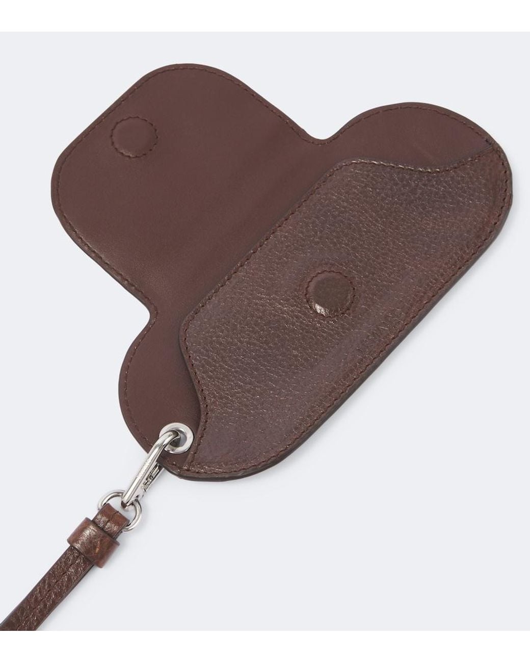 Lemaire White Leather Glasses Case for men