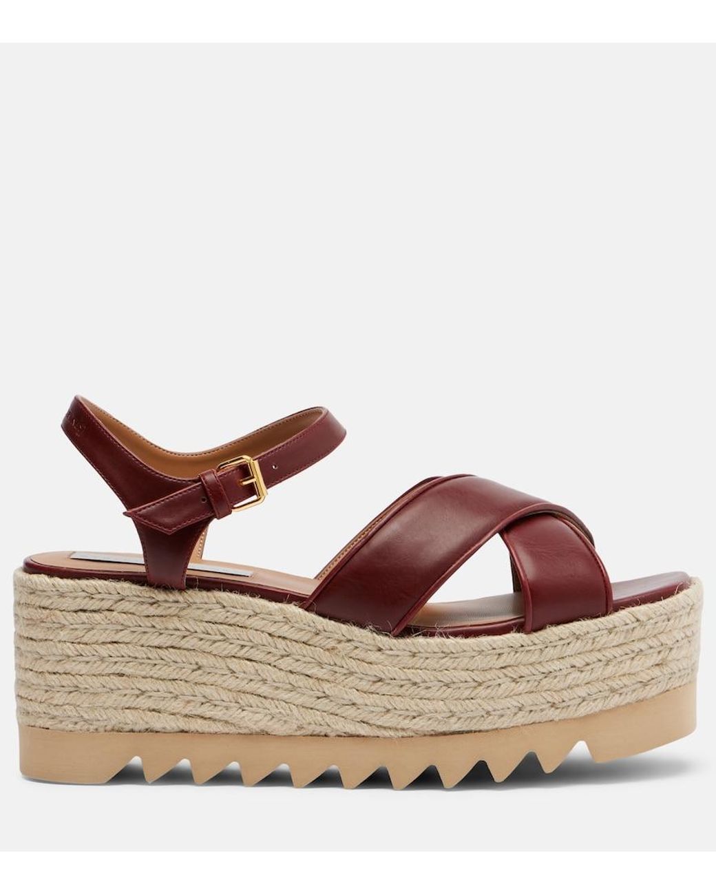 Stella McCartney Brown Elyse Platform Sandals