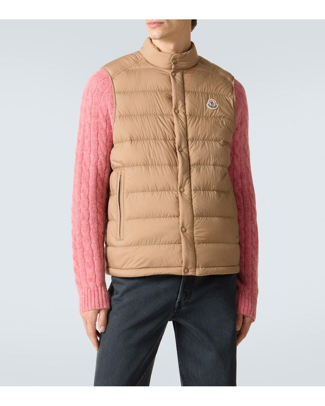 Moncler Natural Barthe Down Vest for men