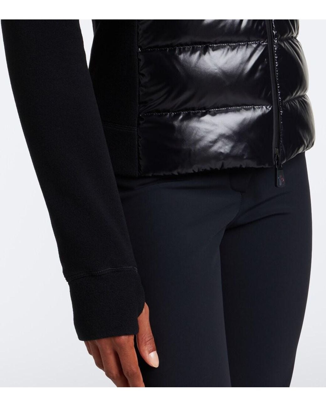 Moncler Black Down-Paneled Ski Jacket