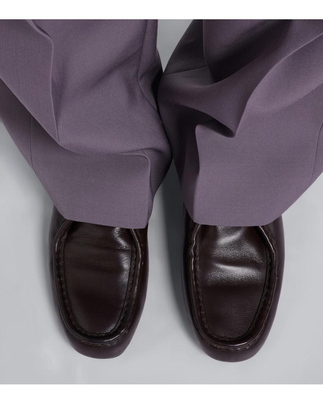 Jil Sander Brown Hood Leather Lace-Up Shoes