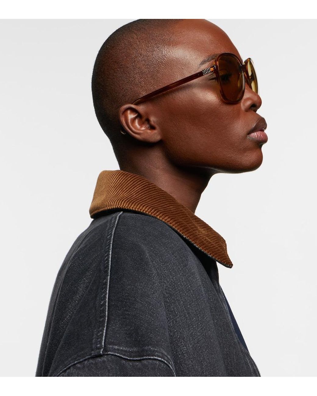Miu Miu Brown Miu Regard Square Sunglasses