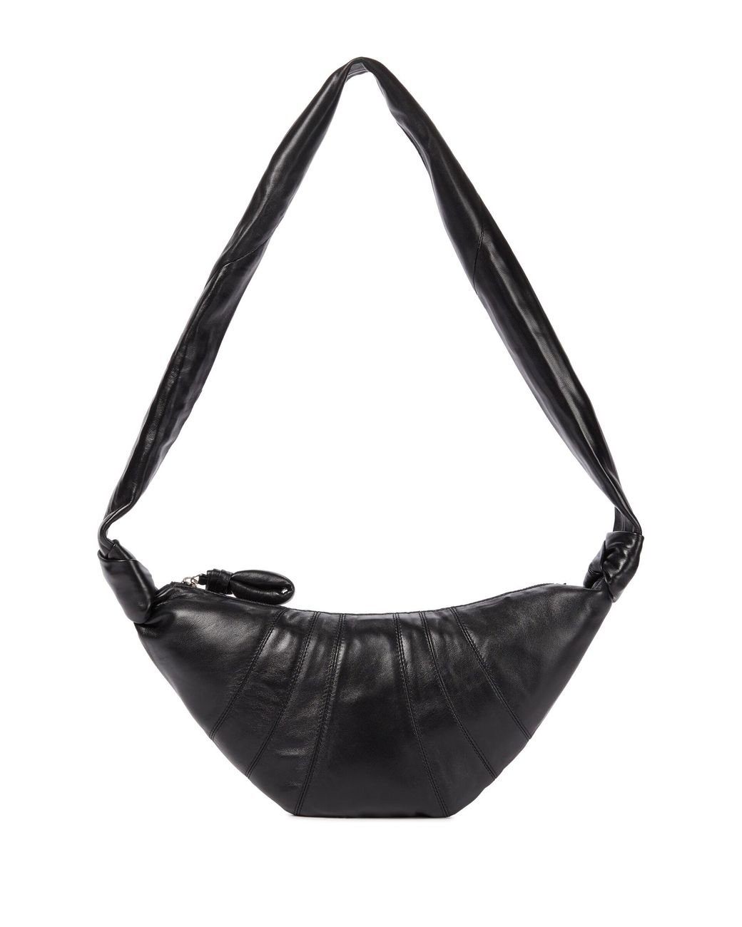 Lemaire Croissant Small Leather Shoulder Bag in Black | Lyst