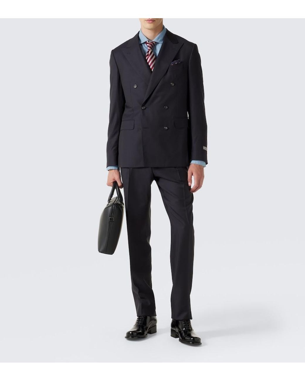 Canali Blue Wool Suit for men