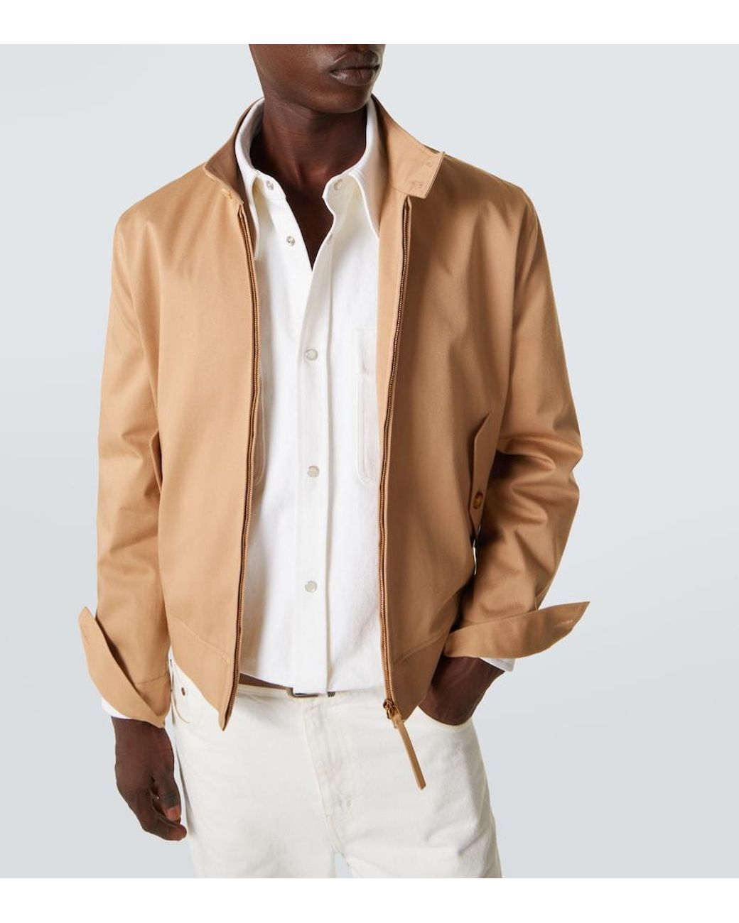 Gabriela Hearst Natural Cotton Blouson Jacket for men