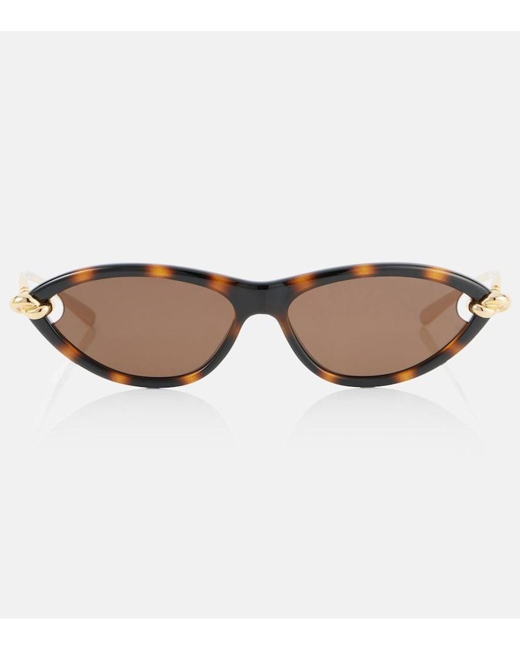 Bottega Veneta Brown Cat-Eye Sunglasses