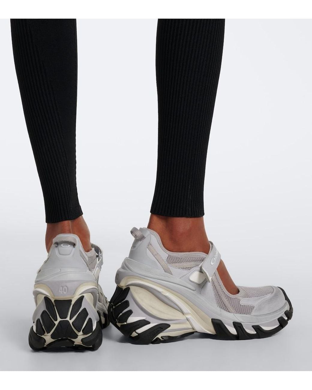 Balenciaga Gray Hydra Wedge Sneakers