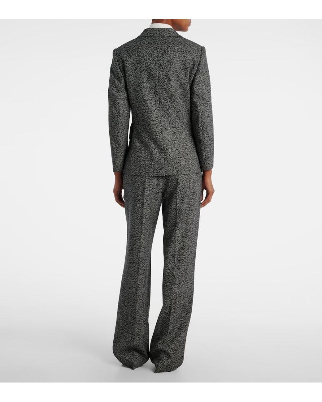 The Row Gray Eudora Cashmere And Wool Blazer