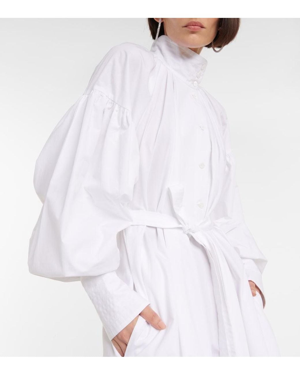 Patou White Belted Maxi Dress
