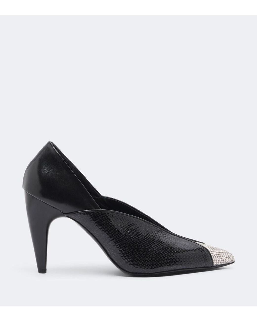 Isabel Marant Black Luza Snake-Effect Leather Pumps