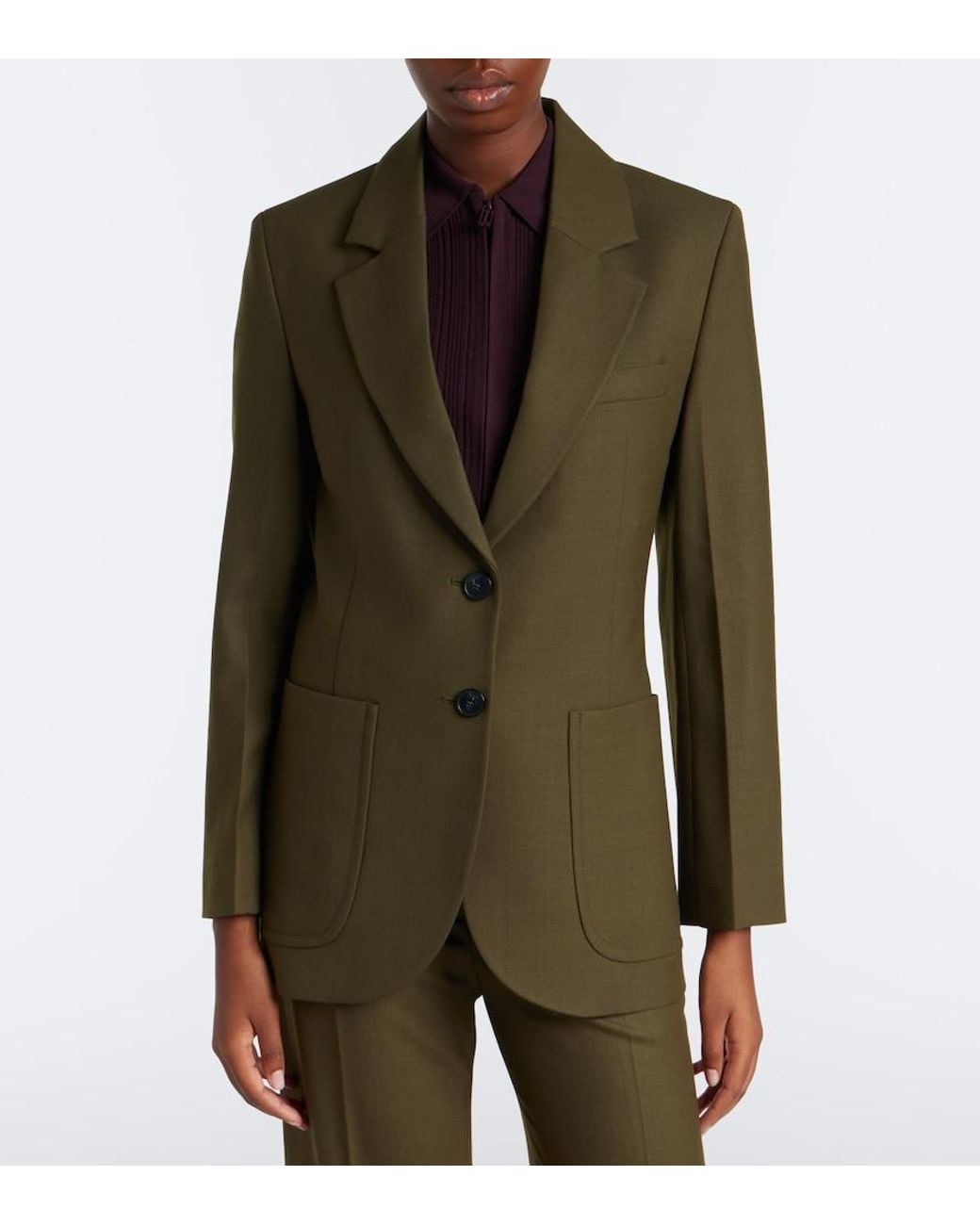 Victoria Beckham Green Katherine Blazer