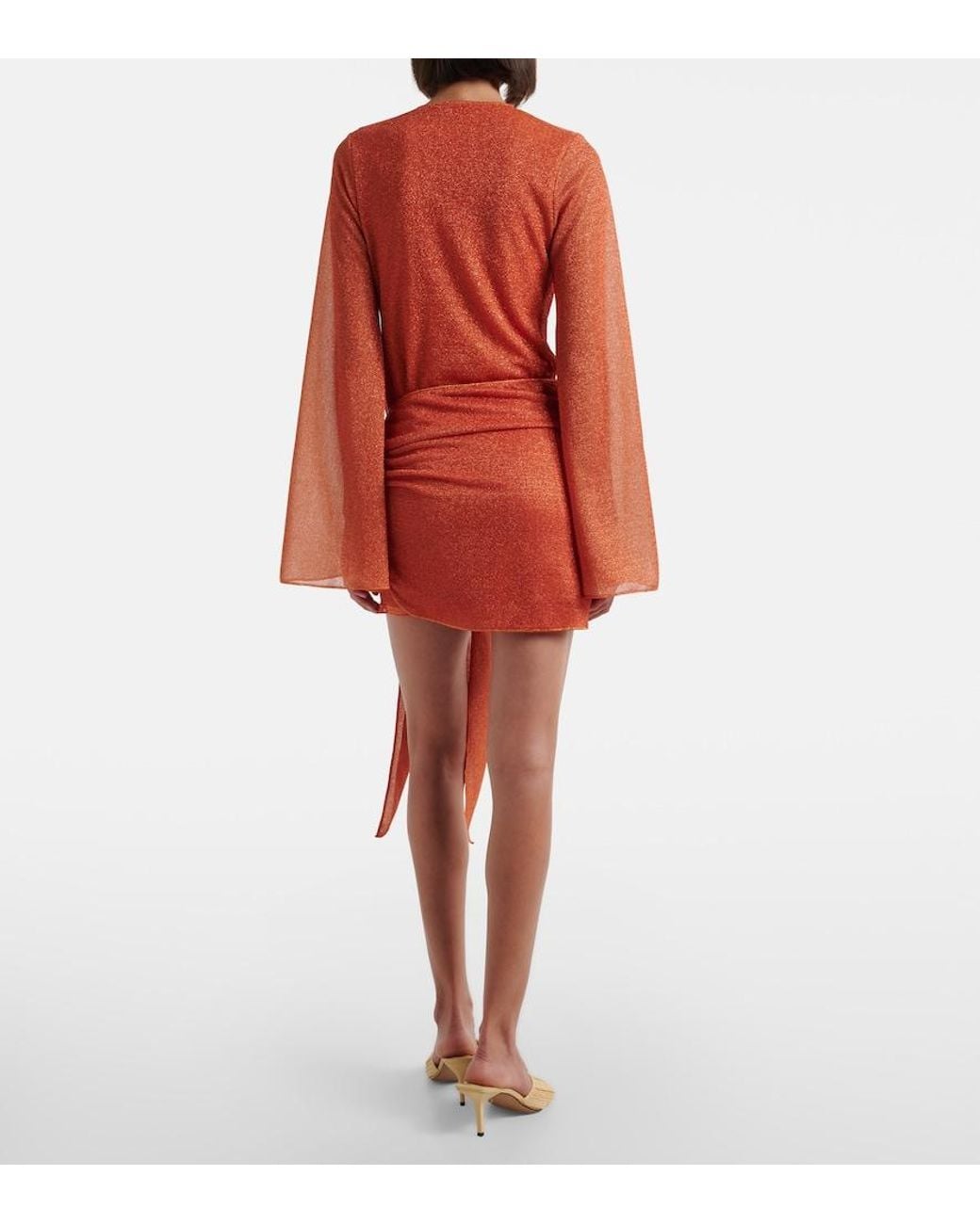 Oseree Orange Lumiere Beach Dress