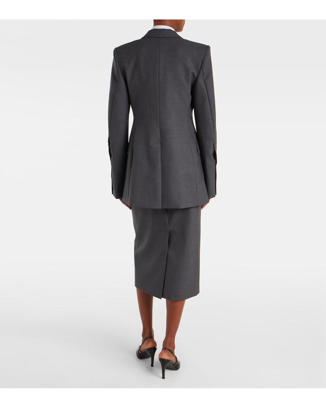 Sportmax Black Ranghi Virgin Wool Blazer