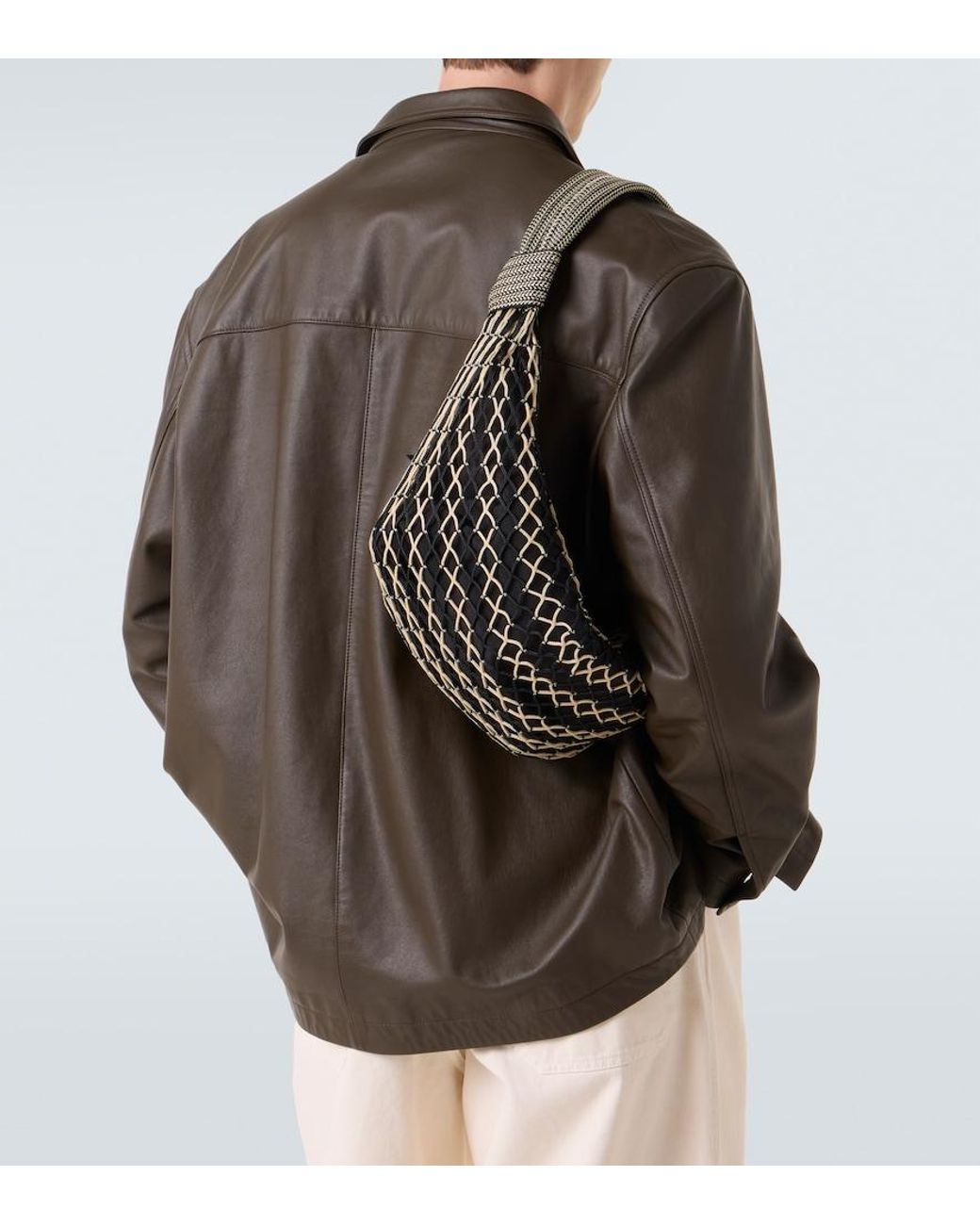 Lemaire Black X Filt Fortune Croissant Shoulder Bag for men