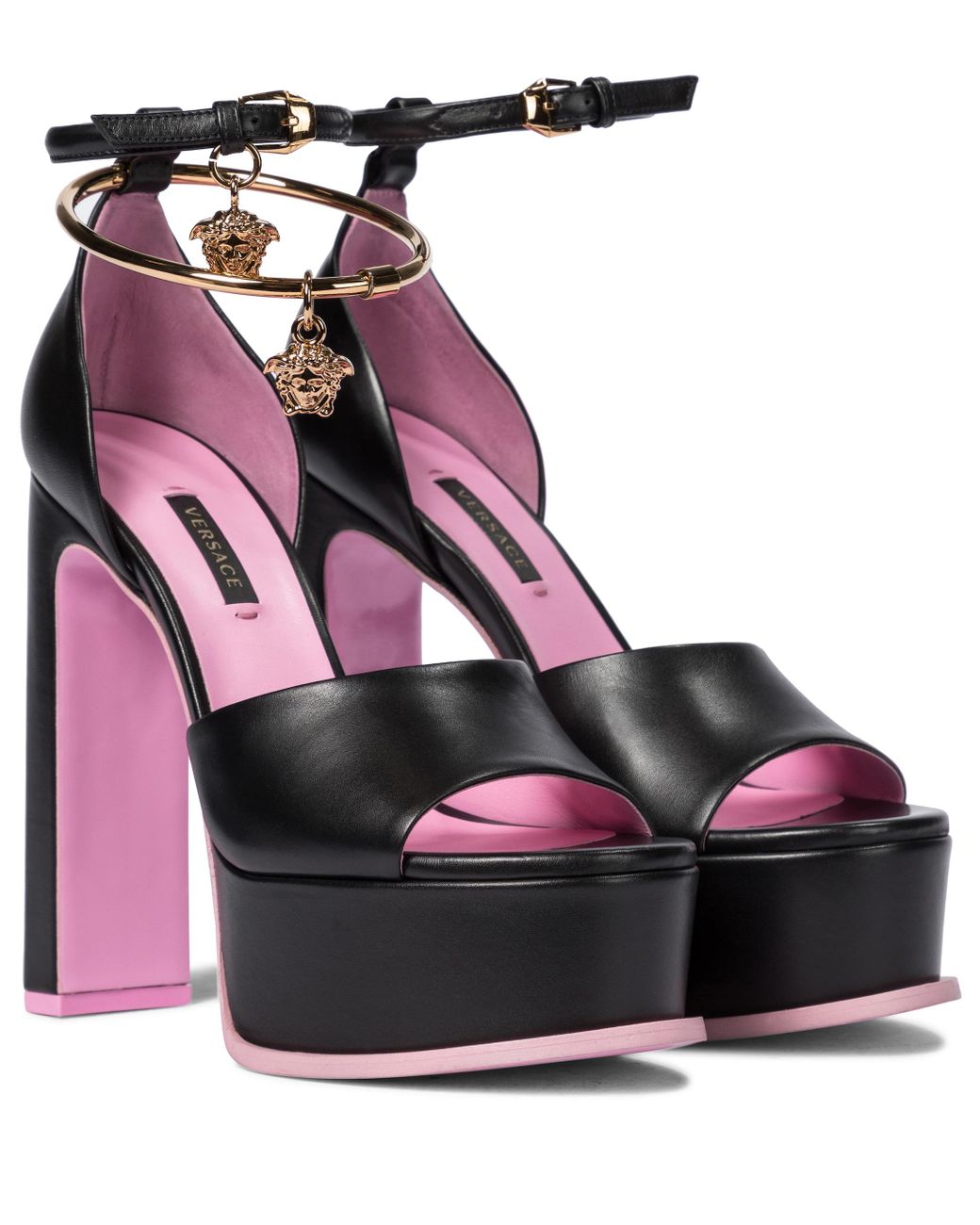 versace medusa aevitas platform sandals