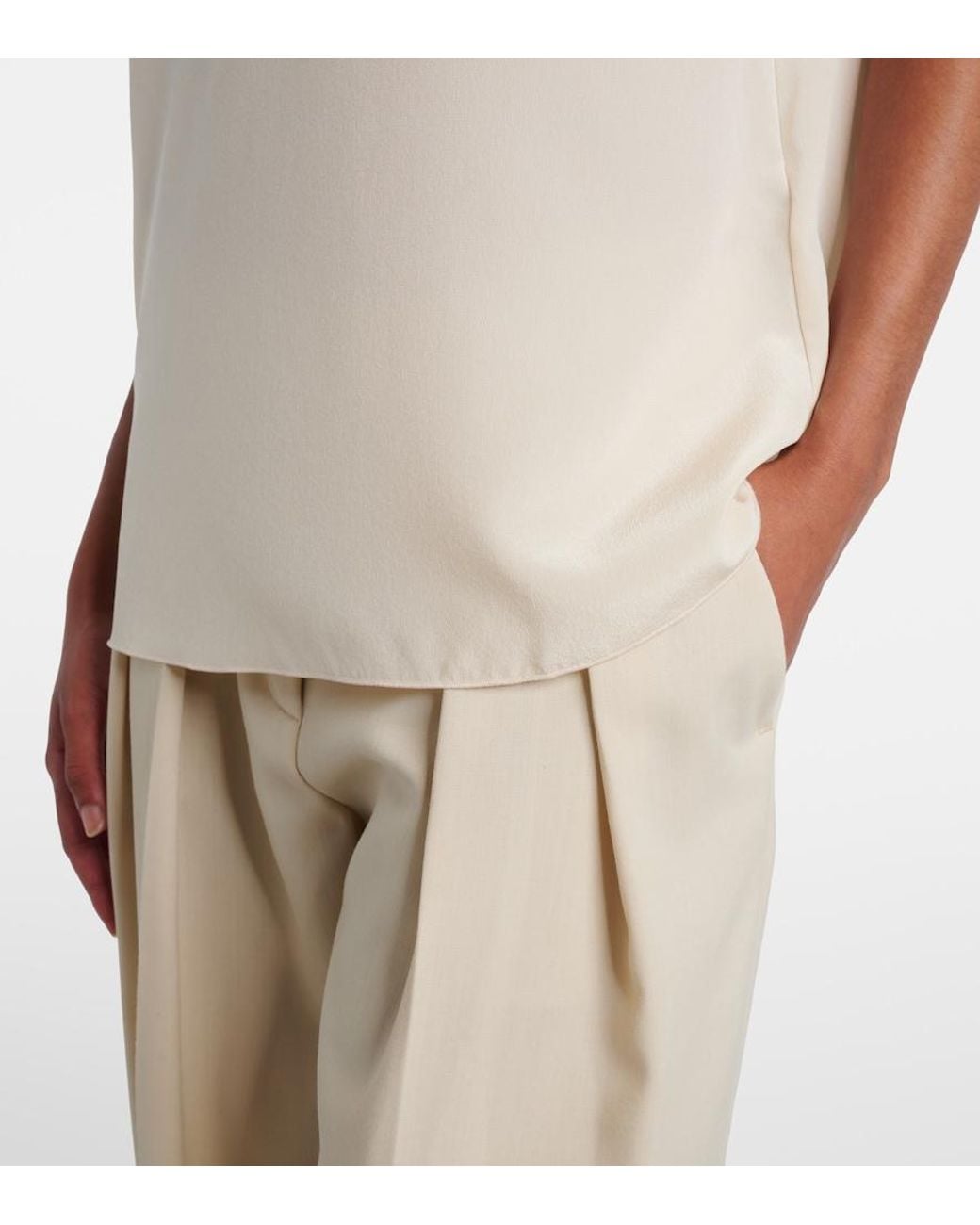 Joseph Natural Rubin Silk T-Shirt