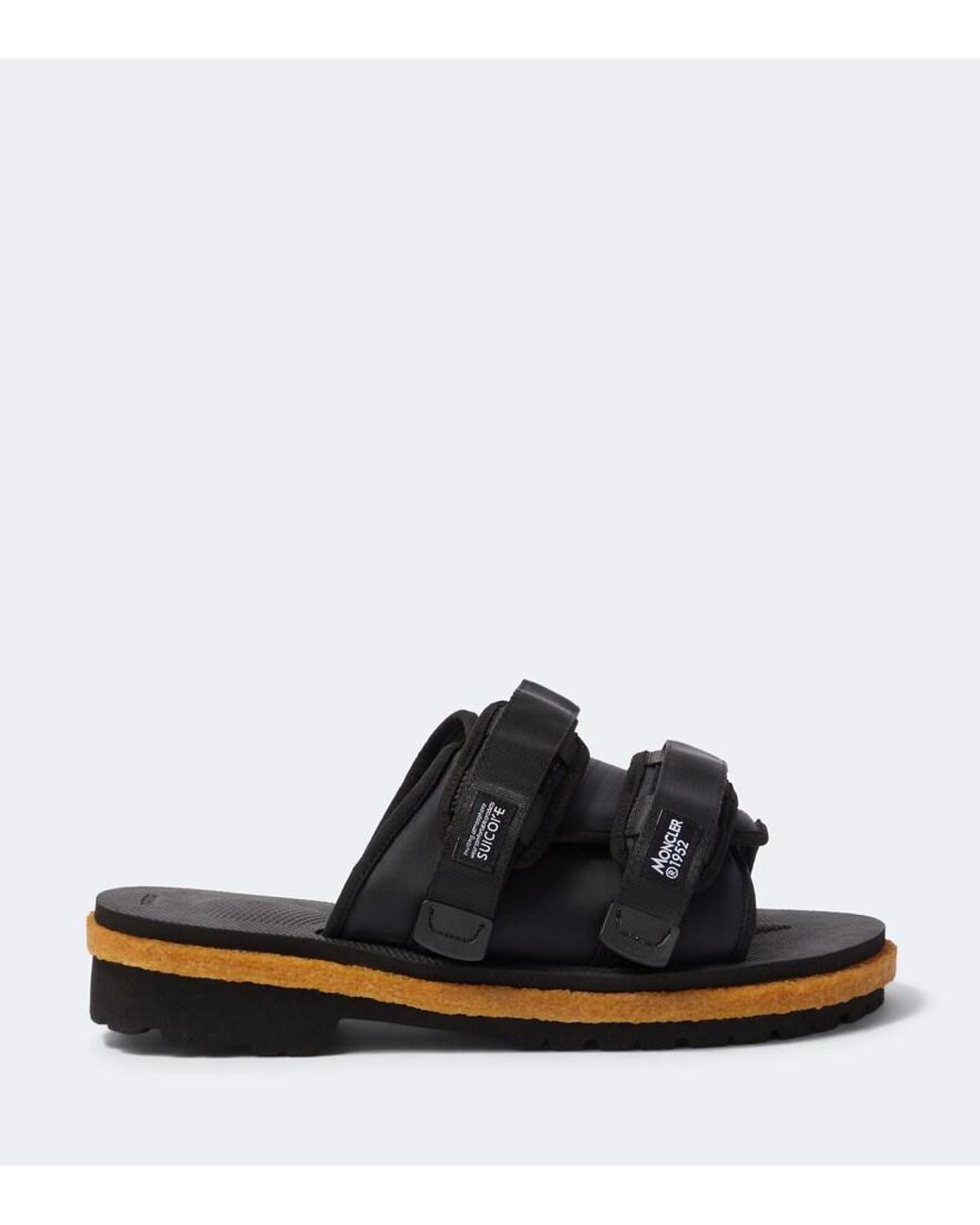 Moncler Genius Black Sliders for men