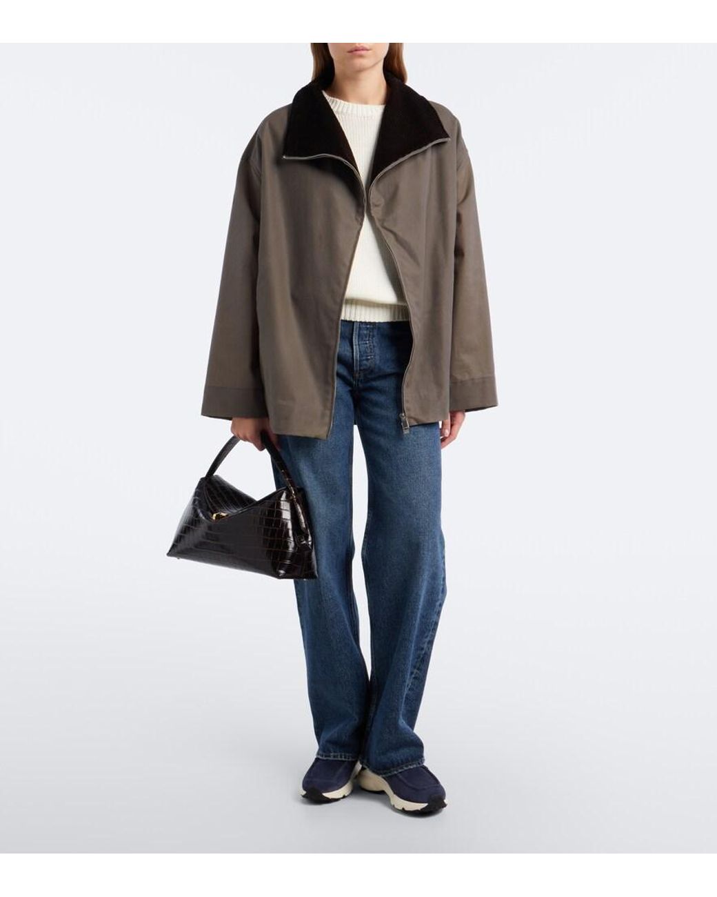 Tod's Blue Shearling-Lined Suede Sneakers