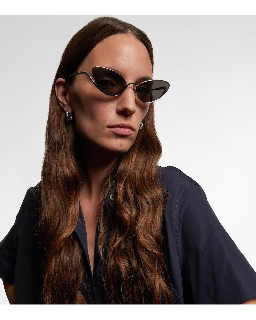 Loewe Metallic Signature Cat-Eye Sunglasses