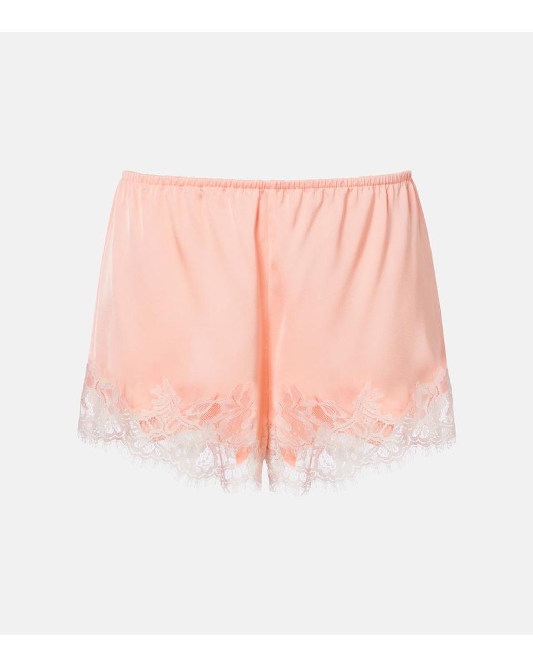 Faithfull The Brand Pink Norden Scalloped Shorts