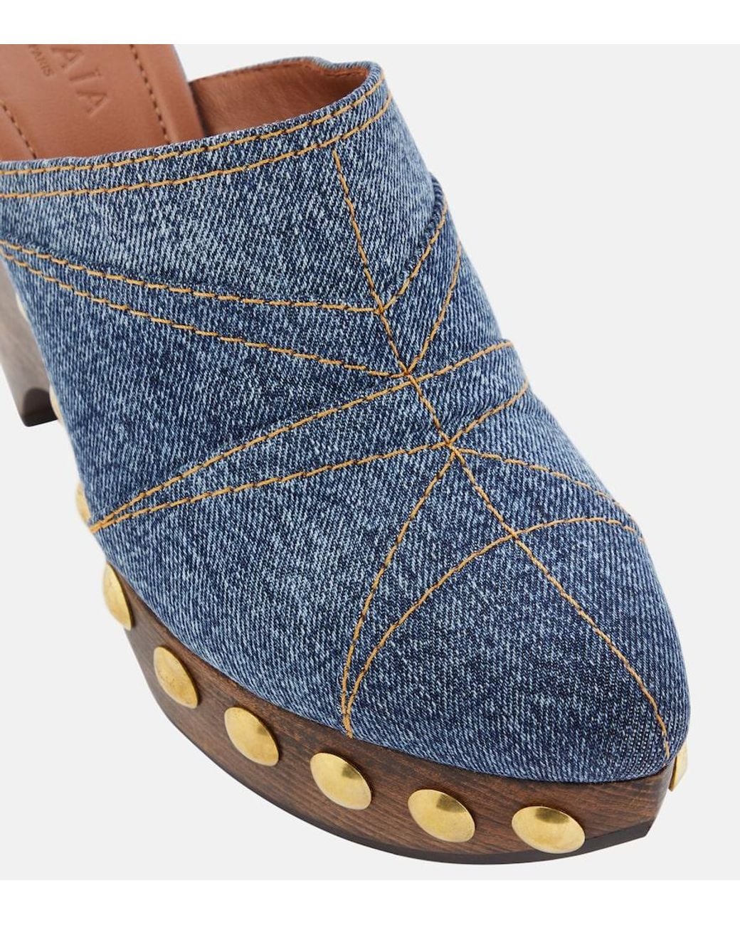 Alaïa Blue Alaïa Le Sabot Clogs