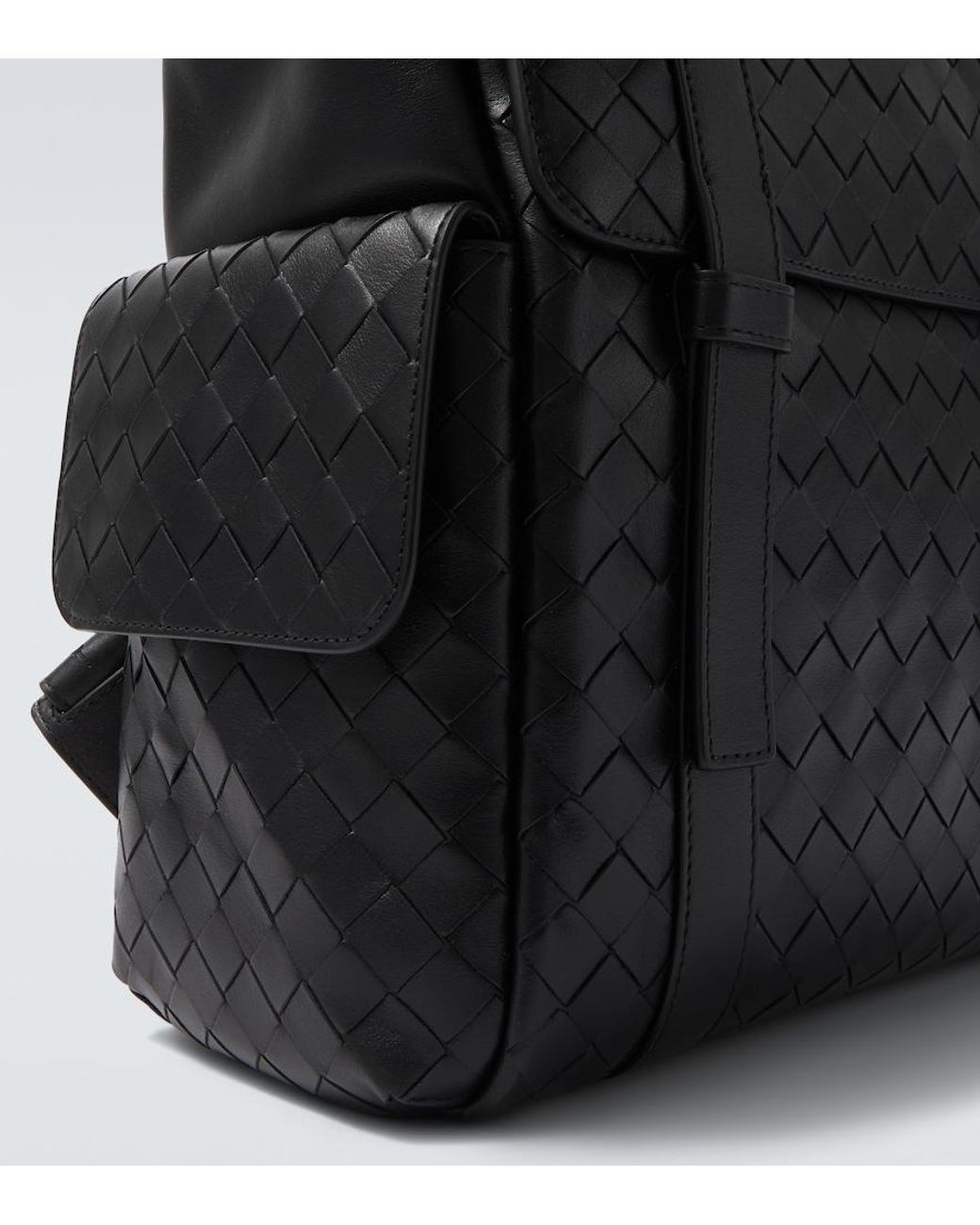 Bottega Veneta Black Back To School Backpack for men